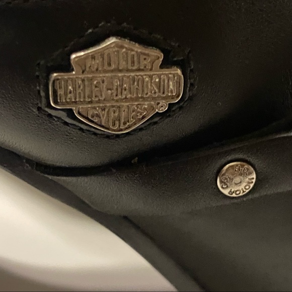 - Harley Davidson Black Leather Mules - Picture 3 of 12